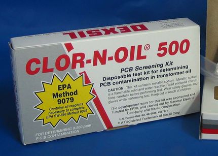 Clor-N-Oil 500 Transzformtorolaj PCB terepi gyorsteszt kszlet